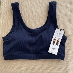 ALO Yoga Wellness Bra Navy NWT